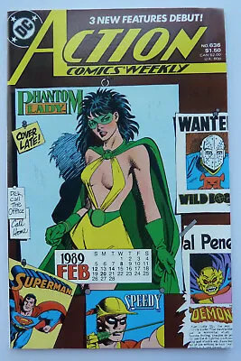 Buy Action Comics Weekly #636 - Phantom Lady - DC Comics - 24 January 1989 VF/NM 9.0 • 12.25£