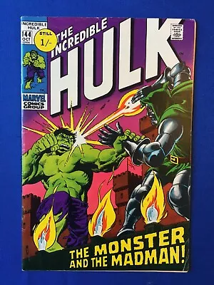 Buy Incredible Hulk #144 FN+ (6.5) MARVEL ( Vol 1 1971) Doctor Doom (C) • 35£