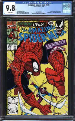 Buy Amazing Spider-man #345 Cgc 9.8 White Pages // Cletus Kasady Appearance 1991 • 94.62£