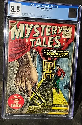 Buy 1955 MYSTERY TALES 33 Bill Everett Art. Atlas/Marvel  Horror CGC 3.5 • 102.11£