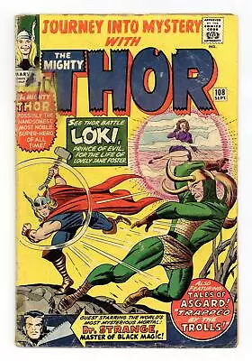 Buy Thor Journey Into Mystery #108 GD+ 2.5 1964 • 29.96£
