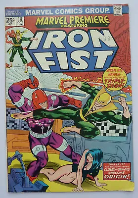 Buy Marvel Premiere #18 Featuring Iron Fist - Oct 1974 F/VF 7.0 • 19.95£