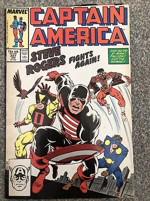 Buy Captain America 337 Jan 1987 1st The Captain Marvel Comics • 7.04£
