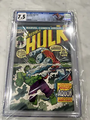 Buy MARVEL COMICS Incredible Hulk #165 CGC 7.5 1973 1st Aquon Appearance Bronze Age • 47.17£