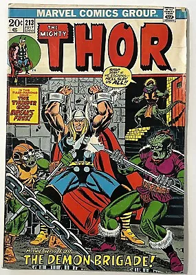 Buy Thor #213 - Marvel Comics 1973 - Low Grade • 2.36£