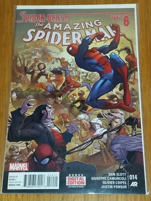 Buy Spiderman Amazing #14 Spiderverse Marvel Comics April 2015 Nm+ (9.6 Or Better) • 6.99£