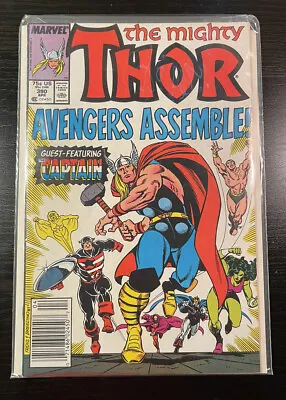 Buy Marvel Comics ~ THE MIGHTY THOR ~ Guest The Captain #390 Apr 1988 VF/NM • 27.98£