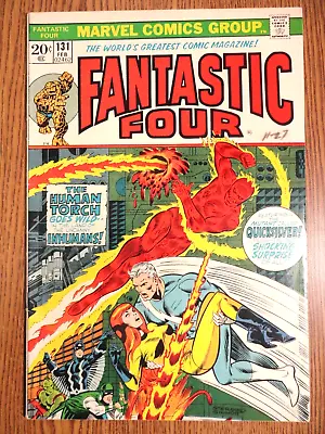Buy Fantastic Four #131 Steranko Cover Key Quicksilver Inhumans 1st Print Marvel MCU • 19.18£