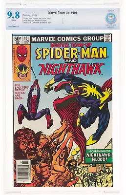 Buy Marvel Team-Up #101 Newsstand 9.8 CBCS White Pages SPIDER-MAN Nighthawk Not CGC • 238.33£