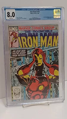 Buy IRON MAN #170 (Marvel Comics, 1983) CGC Graded 8.0 ~ WHITE Pages • 31.72£