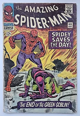 Buy Amazing Spider-Man #40 (1966) Origin Green Goblin Silver Age Key Marvel Good+ • 73.11£
