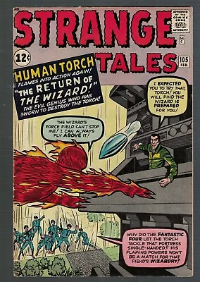 Buy Marvel Comics Strange Tales 105 FN+ 6.5 Uncle Stan Collection Letter Human Torch • 339.99£