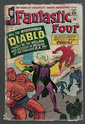 Buy Marvel Comics Fantastic Four 30 G 2.0 1964 1st  Appearance Diablo  • 54.99£