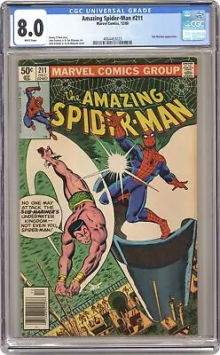 Buy Amazing Spider-Man #211N CGC 8.0 1980 4064463023 • 28.46£