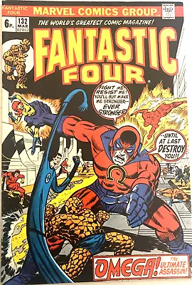 Buy Fantastic Four # 132. Mar 1973. Vfn 8.0. Key Omega. Medusa Joins. Steranko-cover • 36.99£