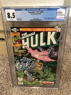 Buy The Incredible Hulk #254 CGC Graded 8.5 White Pages • 47.43£