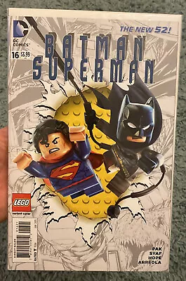 Buy Batman Superman #16 New 52 2015 DC Comics Lego Variant Sent In Cardboard Mailer • 6.99£