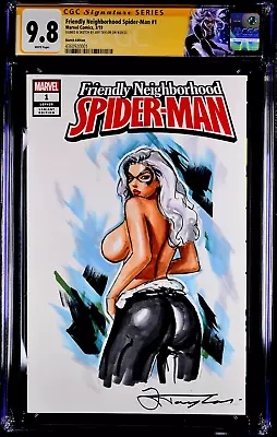 Buy Friendly Neighborhood Spider-man #1 Cgc Ss 9.8 Black Cat Original Art Sketch Mj • 316.24£