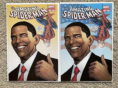 Buy Amazing Spider-man #583 2nd & 3rd Print Obama Cover Vf See All Pics Marvel 2009 • 9.89£