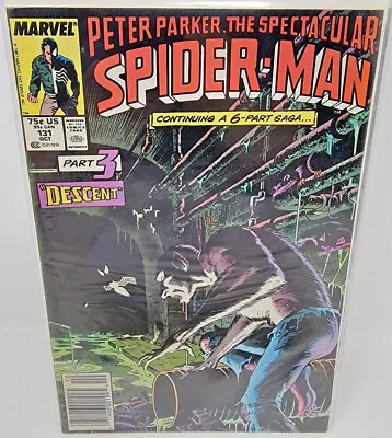 Buy Spectacular Spider-man #131 Kraven's Last Hunt Pt 3 *1987* Newsstand 8.0 • 13.39£