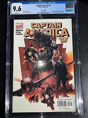 Buy Captain America #6 (2005)! CGC 9.6 WP! 1st Winter Soldier! Variant Cover!🔑🔥 • 139.03£