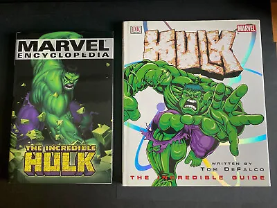 Buy Marvel INCREDIBLE HULK Bulk Bundle: Encyclopedia + Incredible Guide 2 X HB Books • 14£