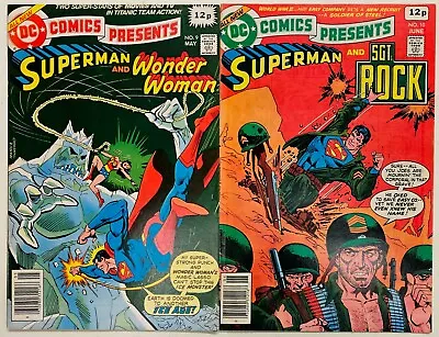Buy DC Comics Presents Bronze Age Lot 2 Key Books Issues 9 10 Superman Sgt Rock GD+ • 0.99£