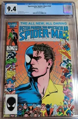 Buy 1986 Spectacular Spider-Man 120 CGC 9.4 25th Anniversary App • 138.75£