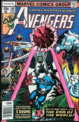Buy Avengers #169 Vol 1 (1977) *1st Appearance Of Eternity Man* - Fine • 7.91£