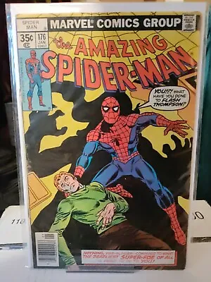 Buy THE AMAZING SPIDER-MAN #176 JANUARY 1977 MARVEL COMICS Low Grade Reader Copy • 3.21£