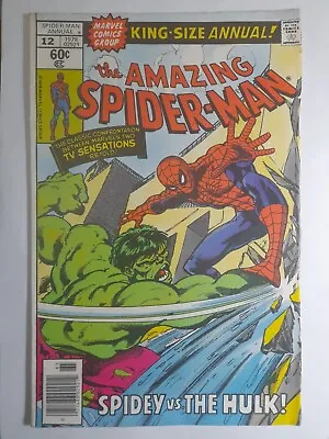 Buy Amazing Spiderman Annual 12 FINE 1978.NEWSTAND VARIANT.Spidey Vs Hulk.Marvel  • 17.18£