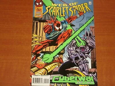 Buy Marvel Comics:  WEB OF SCARLET SPIDER #2 Nov. 1995   Ben Reilly, Cyberwar P.1 • 4.99£