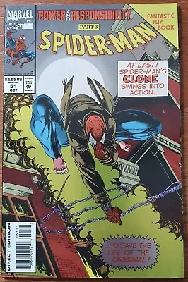 Buy Spider-man #51 (1990) Vf/nm Foil Cover Marvel • 14.95£
