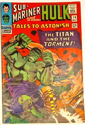 Buy Tales To Astonish 79 Marvel Silver Age 1966 Hulk Vs Hercules • 58.99£