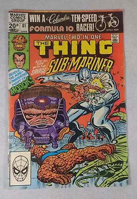 Buy Marvel Comics Two-In-One The Thing And Sub-Mariner #81 November 1981 • 7.95£