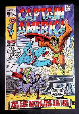 Buy Captain America #127 Bronze Age Marvel Comics VF+ • 18.99£