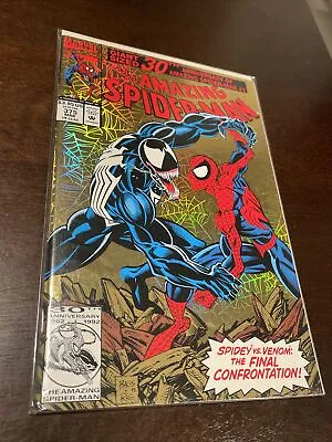 Buy Amazing Spider-Man 1993 #375 (G/VG) Vs. VENOM Gold Foil 30th Comic Book Marvel • 20.11£