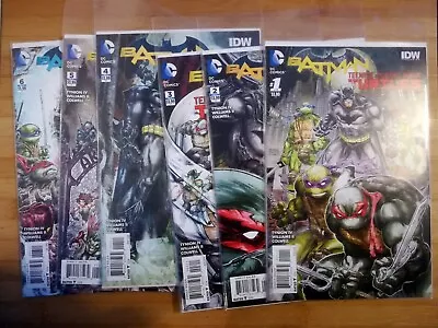 Buy Batman Teenage Mutant Ninja Turtles #1 2 3 4 5 6 (of 6) Complete 1-6 DC IDW 2015 • 49.99£