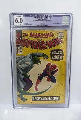 Buy Amazing Spider-Man #45 (1957) CGC 6.0 B-1 Purple 3rd Appearance Of The Lizard • 145£