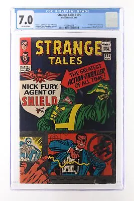 Buy Strange Tales #135 - Marvel 1965 CGC 7.0 1st Appearance Of Nick Fury • 296.36£