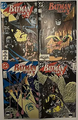 Buy DC COMICS BATMAN #436-439 1989 YEAR 3 1- 4 Full Complete Set 1st Tim Drake VFN+ • 14.99£