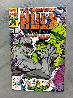 Buy The Incredible Hulk Volume 1 No 376 Vo IN Very Good Condition/Very Fine • 16.97£