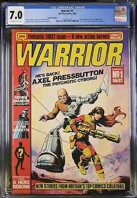 Buy Warrior #1 - Quality Comics 1982 CGC 7.0 First Appearance Of V For Vendetta And  • 263.04£
