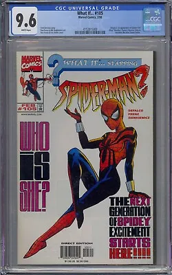 Buy What If #105 Cgc 9.6 1st Spider-girl May Parker Ron Frenz White Pages 5003 • 259.84£