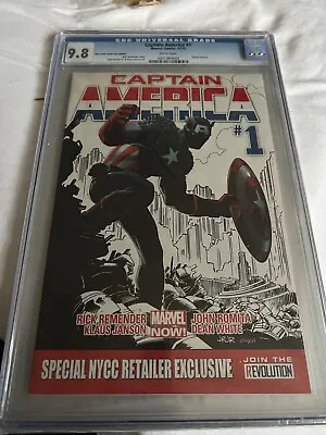 Buy Captain America # 1 2012 NYC’s Retailer Exclusive 9.8 CGC • 250£