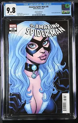Buy AMAZING SPIDER-MAN #36 (#930) CGC 9.8 Arthur Adams Variant Cover BLACK CAT 2023 • 158.09£