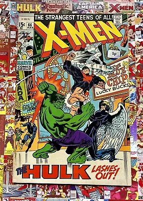 Buy Uncanny X-men #66 - Final App Original Team - March 1970 - Bronze Age Marvel • 21£