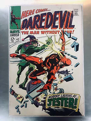 Buy Daredevil 42 (1968) Nice Glossy Silver Age Book, 1st App Of Jester, Tons Of Pics • 12.04£