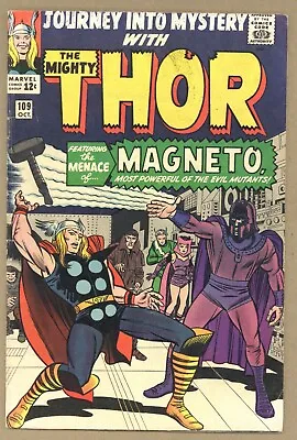 Buy Journey Into Mystery 109 FN- KIRBY! 1st Magneto X-over! 1964 Marvel Comics V519 • 118.25£