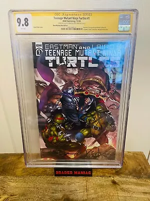 Buy Teenage Mutant Ninja Turtles #1 Reprint CGC 9.8 (2020) Signed Eastman And Shah. • 134.95£